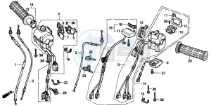 GL1500SE GOLDWING SE drawing SWITCH/CABLE (GL1500AP/AR/AS/AT)