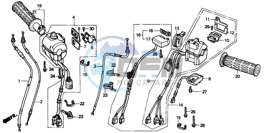 SWITCH/CABLE (GL1500AP/AR/AS/AT)