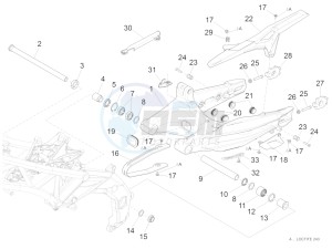 ETV 1200 Caponord Rally USA USA drawing Swing arm