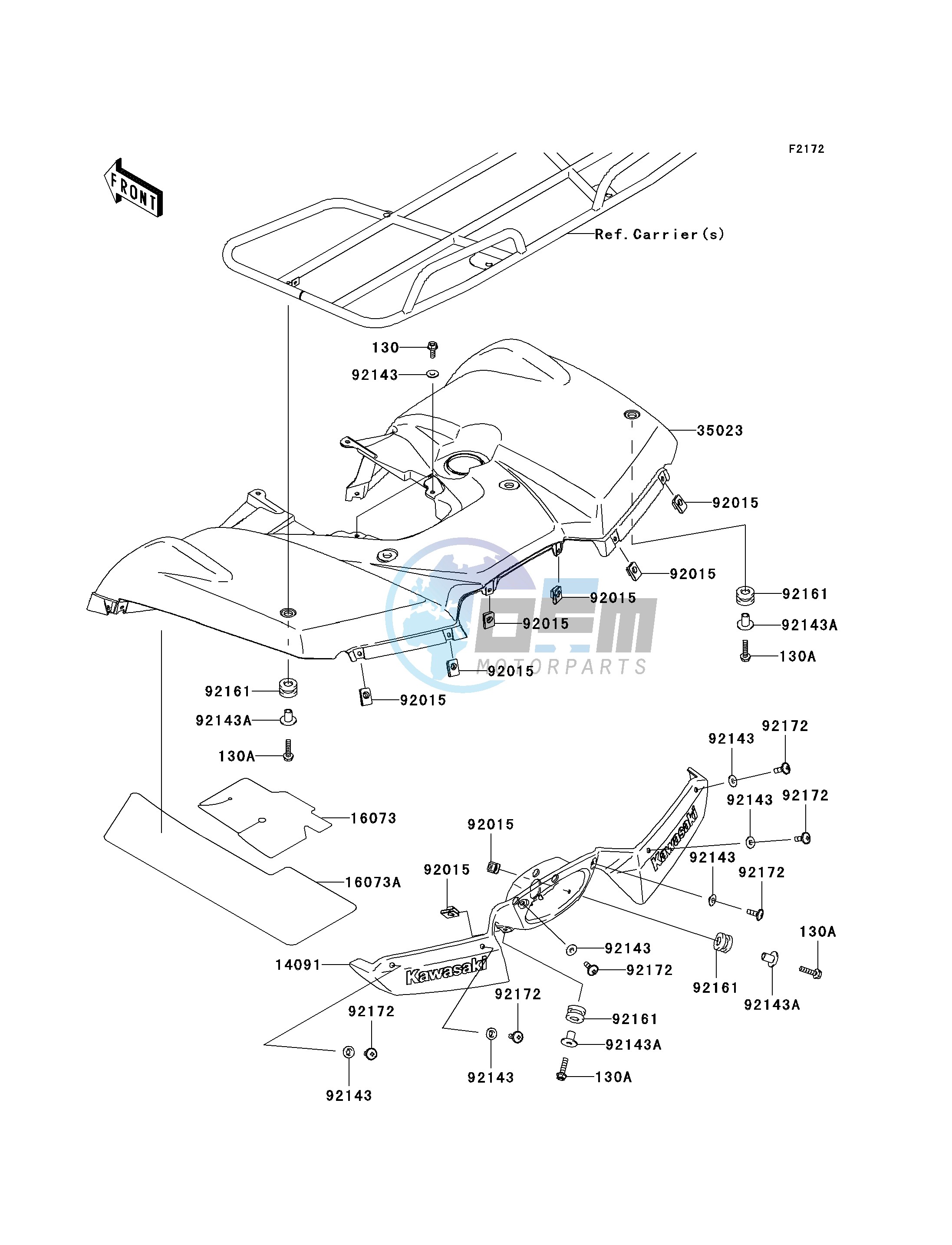 REAR FENDER-- S- -