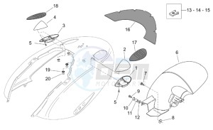 Mojito 125-150 drawing Rear body - Mudguard