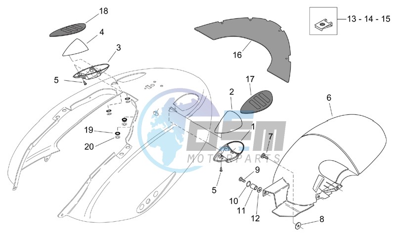 Rear body - Mudguard