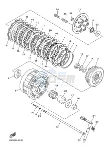 XJ6SA 600 DIVERSION (S-TYPE, ABS) (36DF 36DJ) drawing CLUTCH