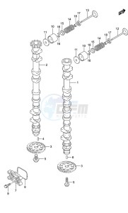 DF 150 drawing Camshaft (Model: TG/ZG)