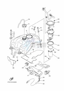 YFM700R (BCX9) drawing FUEL TANK