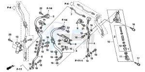 CBR1100XX SUPER BLACKBIRD drawing SECOND MASTER CYLINDER