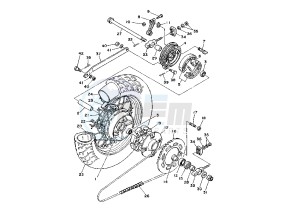 XV S VIRAGO 250 drawing REAR WHEEL