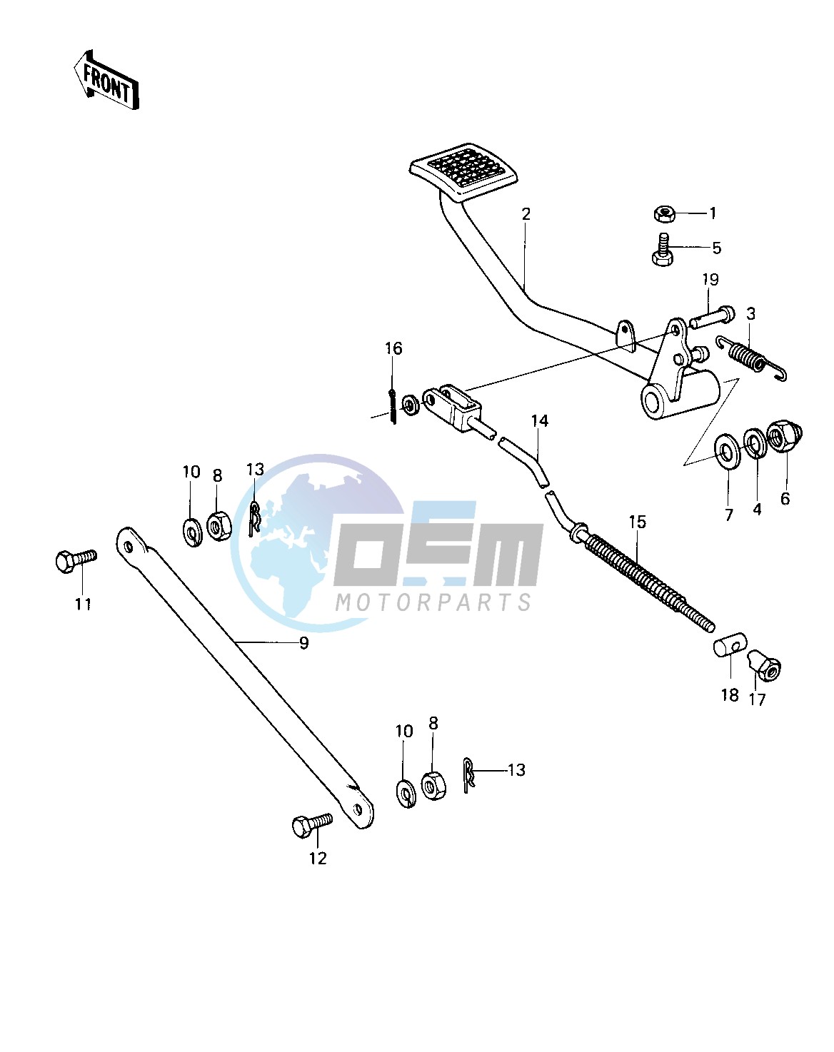 BRAKE PEDAL_TORQUE LINK -- 80 D1- -