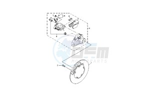 MT-03 660 drawing REAR BRAKE CALIPER