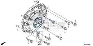 CBR1000S2H 2ED - (2ED) drawing A.C. GENERATOR COVER