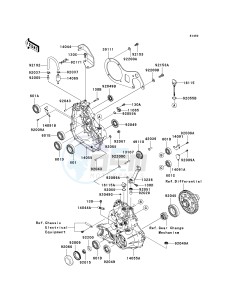 KAF 400 B [MULE 600] (B6F-B9F) B6F drawing GEAR BOX