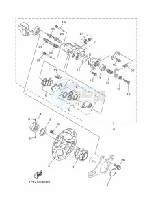 YFM700R (BMD7) drawing REAR BRAKE CALIPER