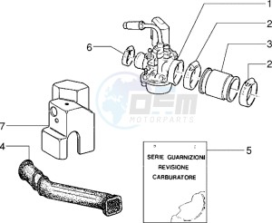 Sfera RST 50 drawing Carburettor