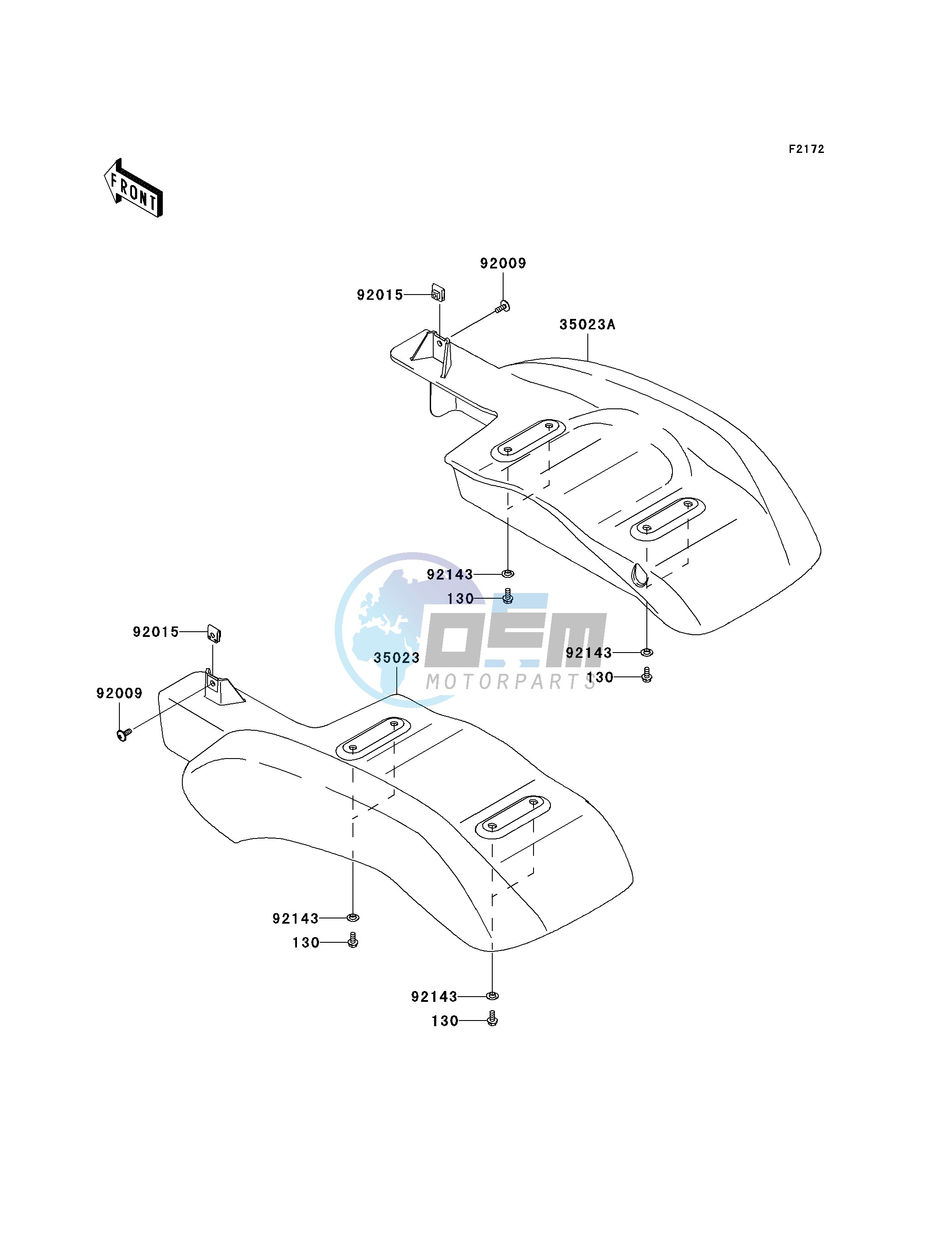 REAR FENDER-- S- -