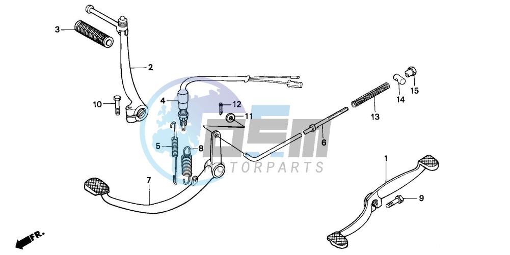 PEDAL/KICK STARTER ARM