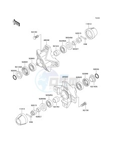 KLF 300 [BAYOU 300] (B15-B17) [BAYOU 300] drawing FRONT HUB