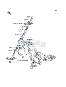 ER-6f ABS EX650D9F GB XX (EU ME A(FRICA) drawing Frame