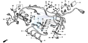 CBR600SE drawing WIRE HARNESS