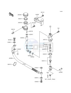 VN 1500 L [VULCAN 1500 NOMAD FI] (L1) [VULCAN 1500 NOMAD FI] drawing REAR MASTER CYLINDER