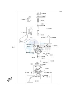 KSF 50 B [KFX50] (B7F-B9S) B8F drawing CARBURETOR-- B8F_B9F- -