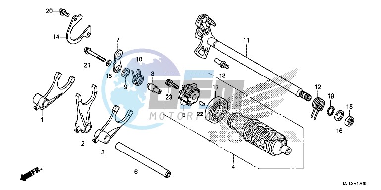 GEARSHIFT DRUM (NC750X/ XA)