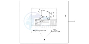 CB600F39 UK - (E / MKH ST) drawing HEATED GRIP ATT.