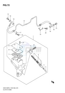 GSX1300R (E3-E28) Hayabusa drawing CLUTCH HOSE