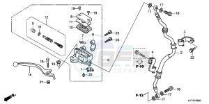 CBR125RTC drawing FRONT BRAKE MASTER CYLINDER