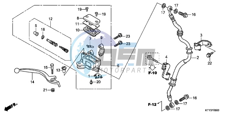 FRONT BRAKE MASTER CYLINDER