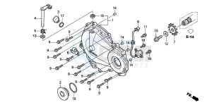 CBR600F drawing RIGHT CRANKCASE COVER