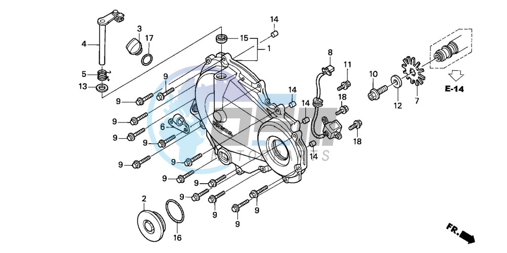 RIGHT CRANKCASE COVER