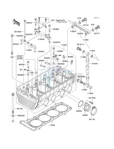 ZR 1200 A [ZX 1200 R] (A1-A3) drawing CYLINDER HEAD