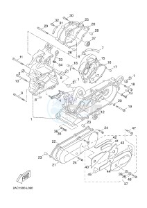 YN50F OVETTO 4T (2ACG) drawing CRANKCASE