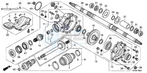 TRX420FPEC drawing REAR FINAL GEAR