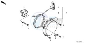 TRX500FAC drawing RECOIL STARTER