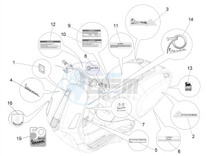 PRIMAVERA 50 4T 4V NOABS E2 (NAFTA) drawing Plates - Emblems