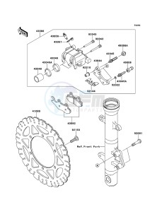 NINJA 250R EX250KCF GB XX (EU ME A(FRICA) drawing Front Brake