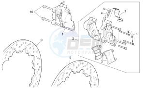 RSV 2 1000 drawing Front brake caliper