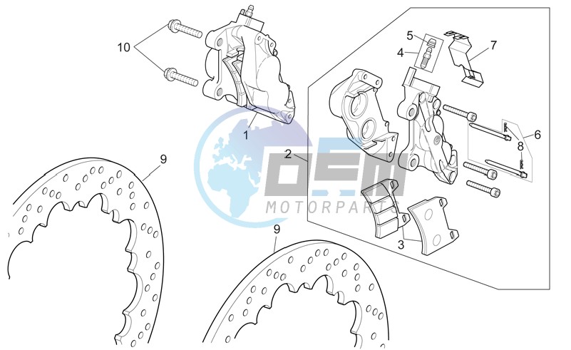 Front brake caliper