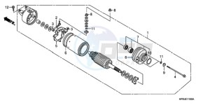 TRX500FE9 Australia - (U) drawing STARTING MOTOR