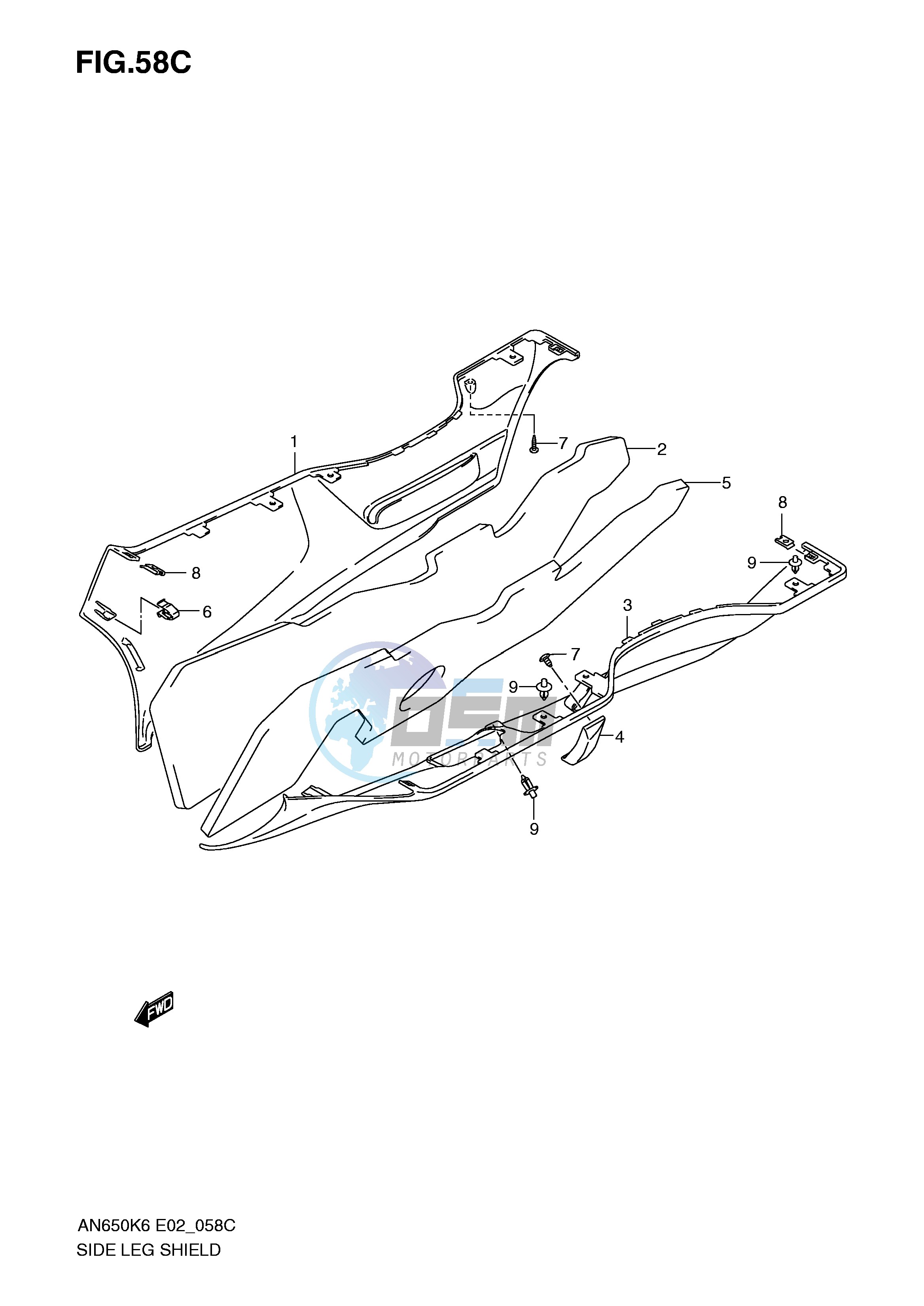 SIDE LEG SHIELD (MODEL K9)