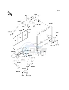 KAF 950 B [MULE 3010 DIESEL 4X4] (B1) [MULE 3010 DIESEL 4X4] drawing GUARDS_CAB FRAME