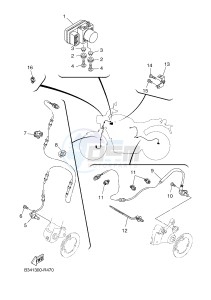 MTM690-U MTM-690-U XSR700 (B342 B342) drawing ELECTRICAL 3