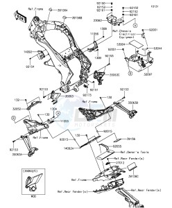 Z1000 ZR1000FFF FR GB XX (EU ME A(FRICA) drawing Frame Fittings