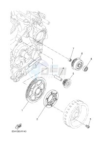 MTM690-U MTM-690-U XSR700 (B342 B342) drawing STARTER