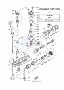 FL150DET drawing PROPELLER-HOUSING-AND-TRANSMISSION-3