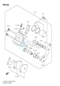 LT-F250 (E28-E33) drawing FRONT CALIPER