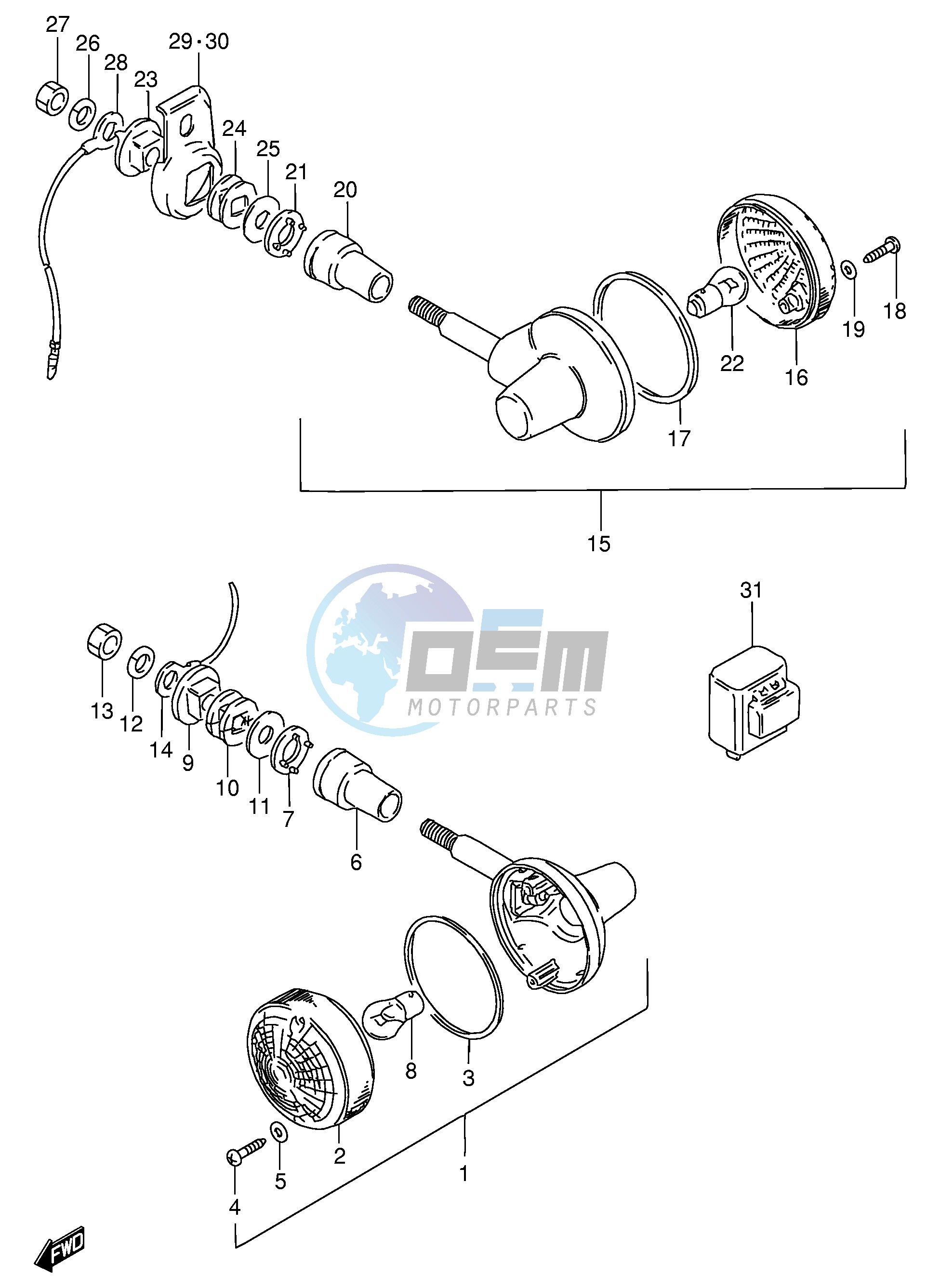 TURN SIGNAL LAMP (MODEL Z E2)