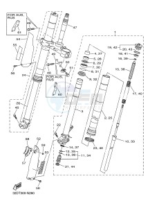 WR250R (32DT 32DS 32DU) drawing FRONT FORK