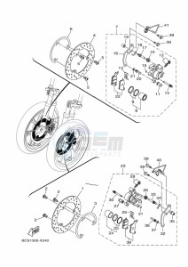 MWS155-A TRICITY 155 (BGD8) drawing FRONT BRAKE CALIPER